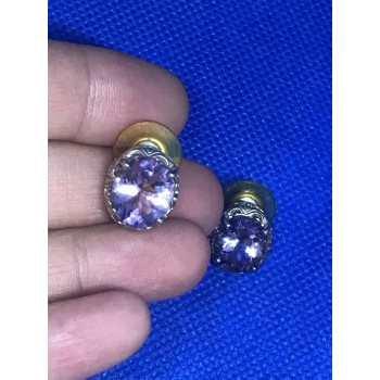 Sky Jewelry Серебряные серьги 925 пробы с аметистом