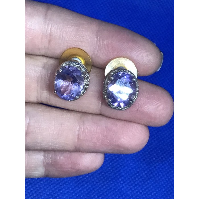 Sky Jewelry Серебряные серьги 925 пробы с аметистом