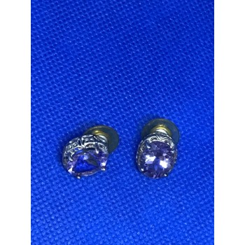 Sky Jewelry Серебряные серьги 925 пробы с аметистом