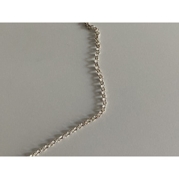 Sky Jewelry Серебряная цепочка с кулоном цитрин и фианиты