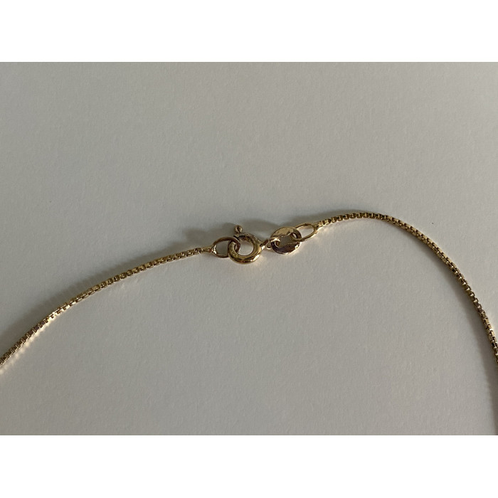 Sky Jewelry Серебряная цепочка с кулоном в позолоте с сапфирами