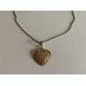 Sky Jewelry Серебряная цепочка с кулоном в позолоте   Золотое сердце