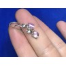 Sky Jewelry Серебряные серьги 925 пробы с розовым фианитом