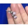 Sky Jewelry Серебряные серьги 925 пробы с розовым фианитом