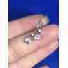 Sky Jewelry Серебряные серьги 925 пробы с розовым фианитом