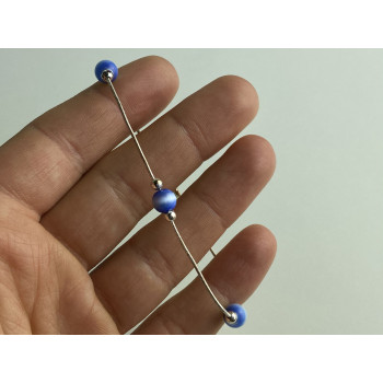 Sky Jewelry Серебряный браслет с ювелирным стеклом   Радость