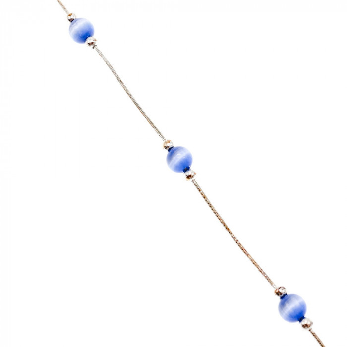 Sky Jewelry Серебряный браслет с ювелирным стеклом   Радость