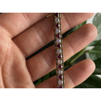 Sky Jewelry Серебряный браслет в позолоте со шпинелью и фианитами   Совершенство