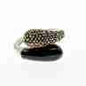 Sky Jewelry Кольцо из серебра с ониксом и камнями марказит  Очарование 33