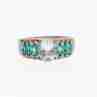 Sky Jewelry Кольцо из серебра с аквамаринами  Восторг  221