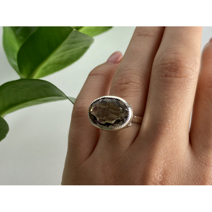 Sky Jewelry Кольцо из серебра с камнем гессонит  Винтаж 22