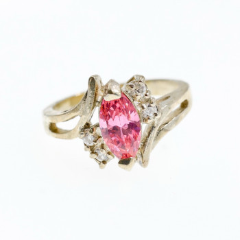 Sky Jewelry Кольцо из серебра с фианитами Нежность 221