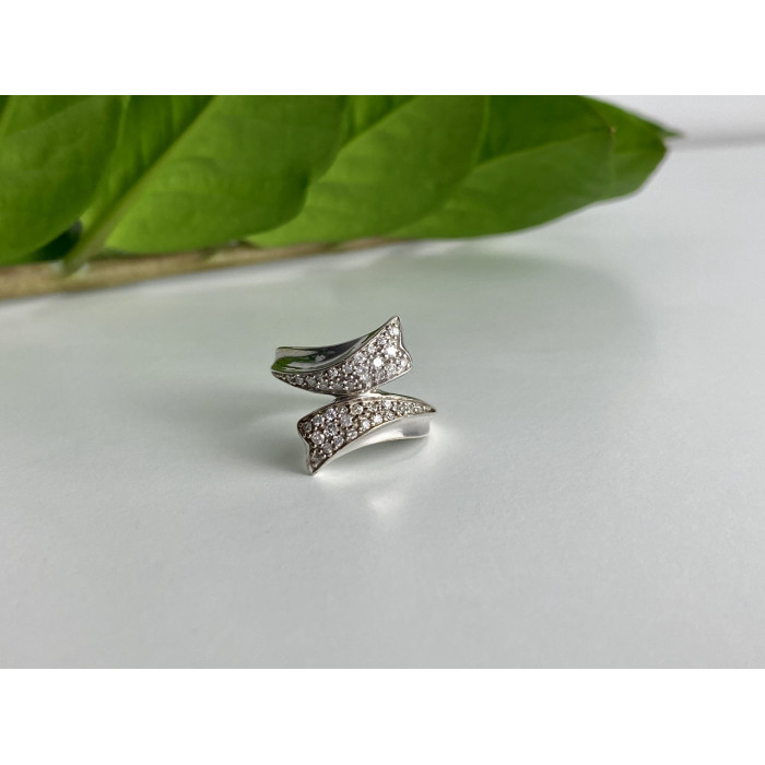 Sky Jewelry Кольцо из серебра с камнями кварц  Невесомость 7778