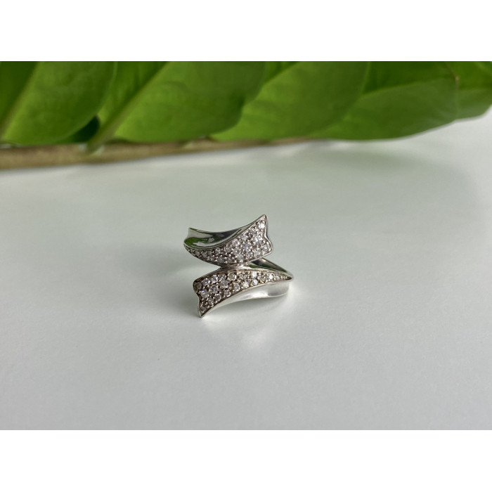 Sky Jewelry Кольцо из серебра с камнями кварц  Невесомость 7778