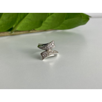 Sky Jewelry Кольцо из серебра с камнями кварц  Невесомость 7778