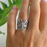 Sky Jewelry Кольцо из серебра  Бабочка  6667