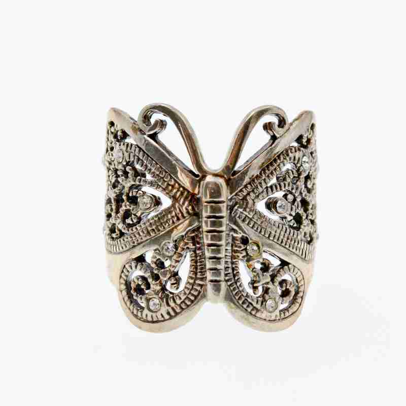 Sky Jewelry Кольцо из серебра  Бабочка  6667