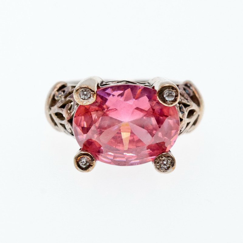 Sky Jewelry Кольцо из серебра с фианитами  Мечта