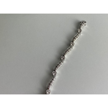 Sky Jewelry Серебряный браслет со вставками из сапфира  Обаяние   222