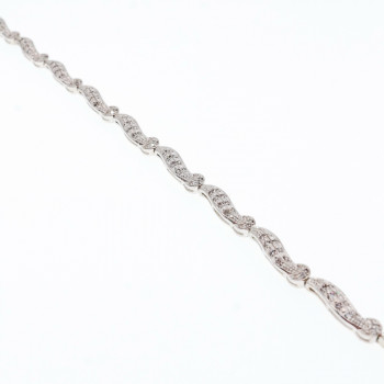 Sky Jewelry Серебряный браслет со вставками из сапфира  Обаяние   222