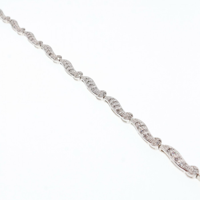 Sky Jewelry Серебряный браслет со вставками из сапфира  Обаяние   222