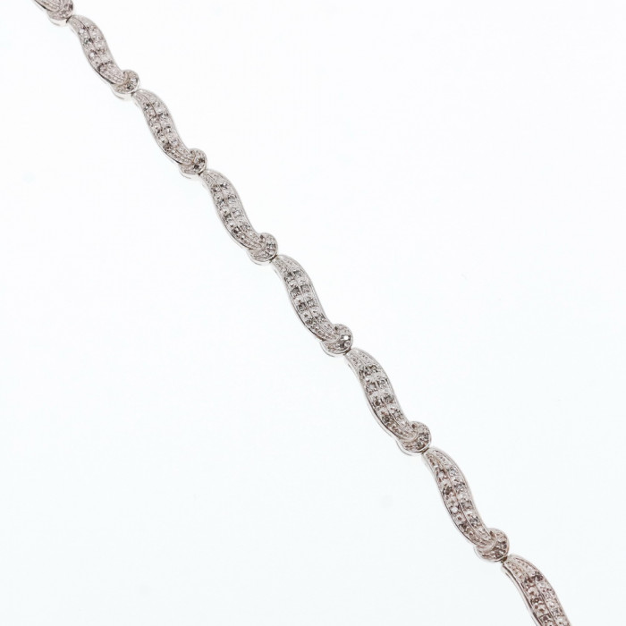 Sky Jewelry Серебряный браслет со вставками из сапфира  Обаяние   222