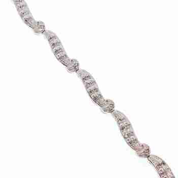 Sky Jewelry Серебряный браслет со вставками из сапфира  Обаяние   222