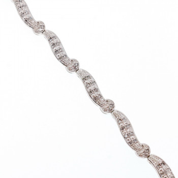 Sky Jewelry Серебряный браслет со вставками из сапфира  Обаяние   222