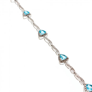 Sky Jewelry Браслет из серебра с топазом   Небеса   2627