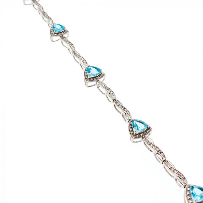 Sky Jewelry Браслет из серебра с топазом   Небеса   2627