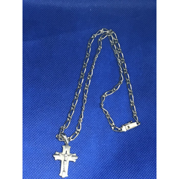 Sky Jewelry Серебряная цепочка с крестом для мужчины