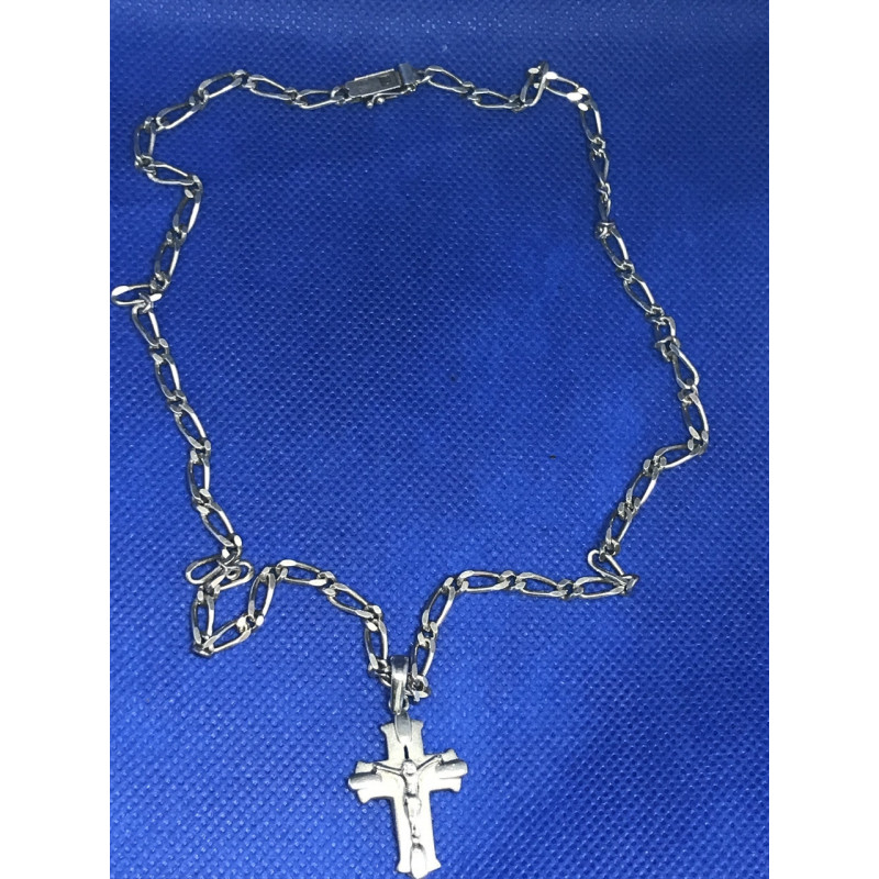 Sky Jewelry Серебряная цепочка с крестом для мужчины