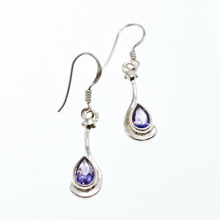 Sky Jewelry Серьги из серебра с турмалином  Желание