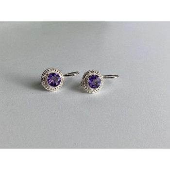 Sky Jewelry Серьги из серебра с аметистом   Мечта