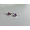 Sky Jewelry Серьги из серебра с аметистом   Мечта