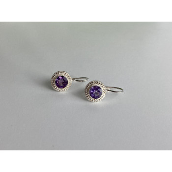 Sky Jewelry Серьги из серебра с аметистом   Мечта
