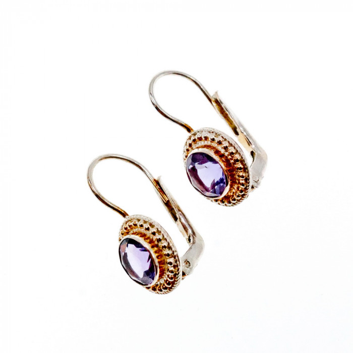 Sky Jewelry Серьги из серебра с аметистом   Мечта