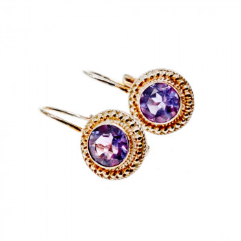 Sky Jewelry Серьги из серебра с аметистом   Мечта