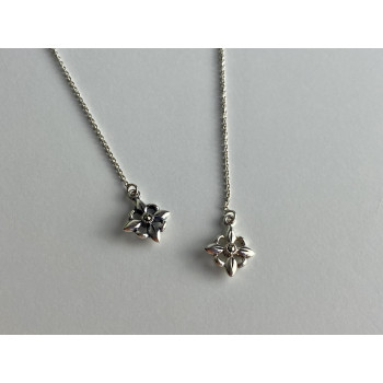 Sky Jewelry Серебряные серьги-протяжки (продевки)  с марказитом