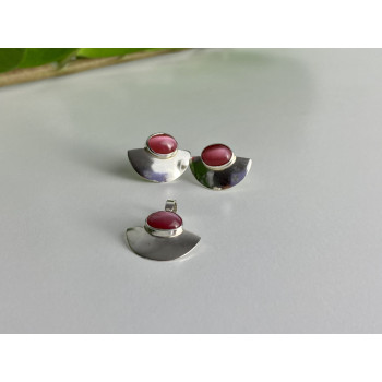 Sky Jewelry Набор из серебра с агатом  Классика