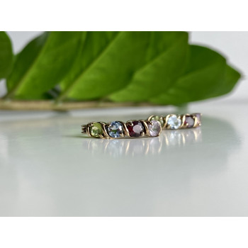 Sky Jewelry Серьги из серебра с позолотой с натуральными камнями  Винтаж