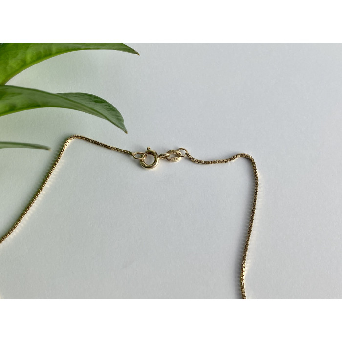 Sky Jewelry Серебряная цепочка с кулоном в позолоте с сапфиром   Обаяние