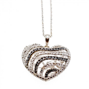 Sky Jewelry Цепочка с кулоном из серебра  Сердце