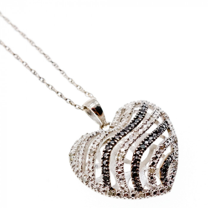 Sky Jewelry Цепочка с кулоном из серебра  Сердце