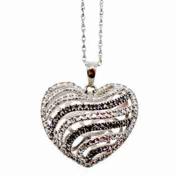 Sky Jewelry Цепочка с кулоном из серебра  Сердце