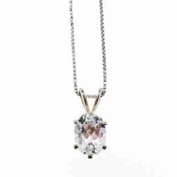 Sky Jewelry Серебряная цепочка с кулоном турмалин Ахроит