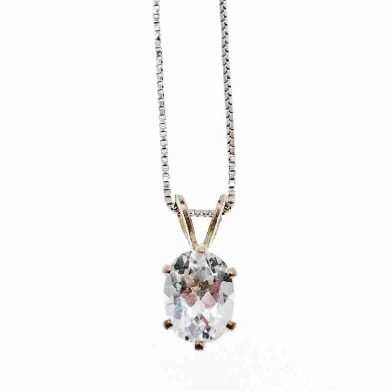 Sky Jewelry Серебряная цепочка с кулоном турмалин Ахроит