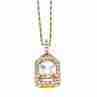 Sky Jewelry Серебряная цепочка с кулоном в позолоте с топазом  222