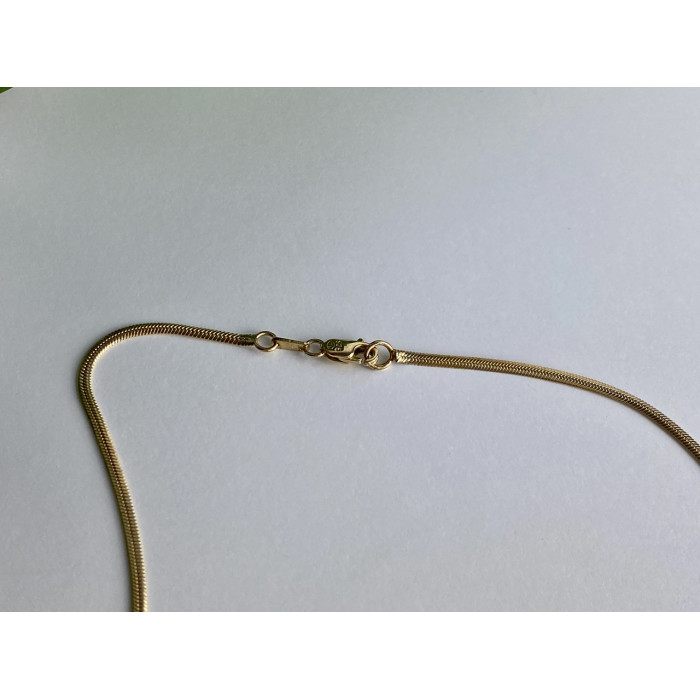 Sky Jewelry Серебряное ожерелье в позолоте с камнями белая шпинель