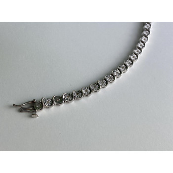 Sky Jewelry Браслет из серебра со вставками из белого топаза